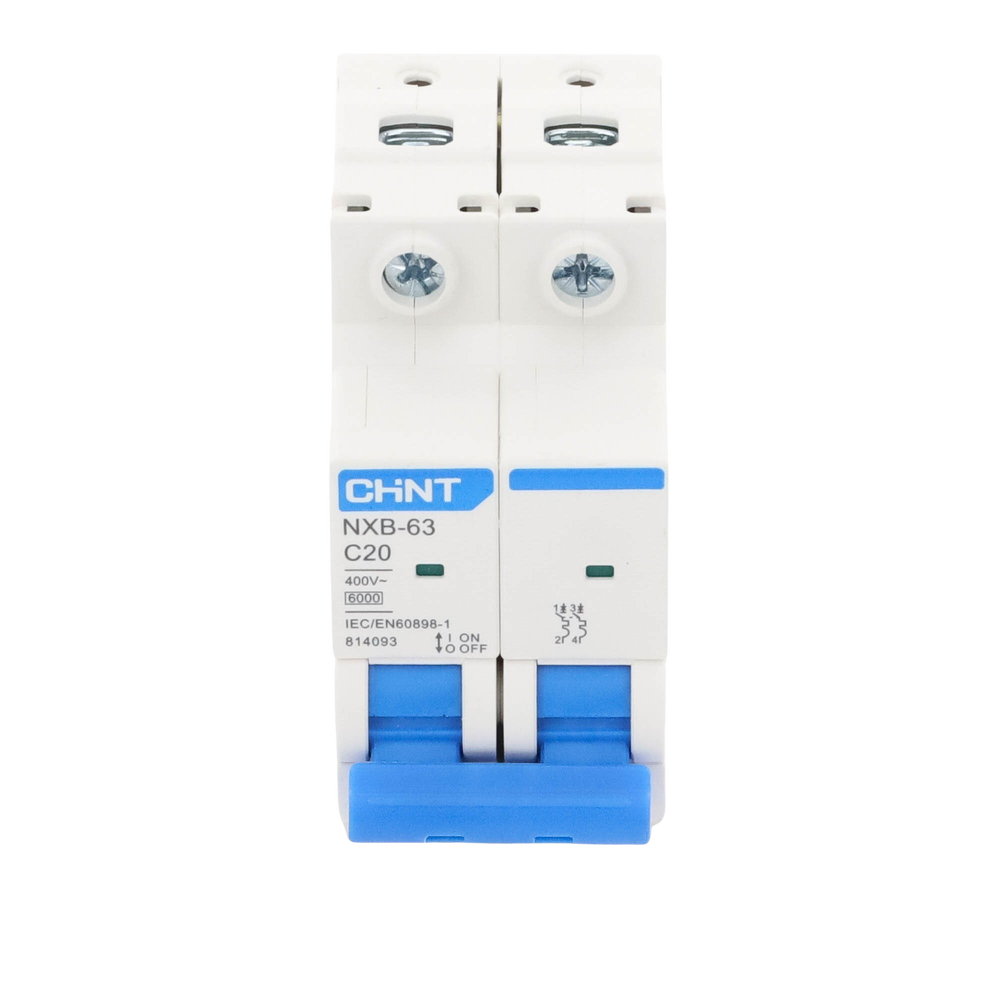 Pastilla para Riel Din, 2 Polos, 20 Amp, Vca:110/415v, 6kA, Catálogo: NXB632PC20, Serie: NXB-63. - Image 2