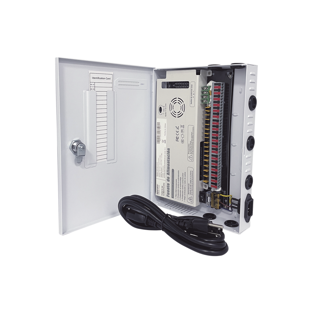 Fuente / 11-15 V / 18 canales / 20 A / Alta tecnología en seguridad / Doble ventilador / Hasta 1.8 Amperes por Salida / Filtro de ruido por canal / Diseño de alta gama. - Image 6