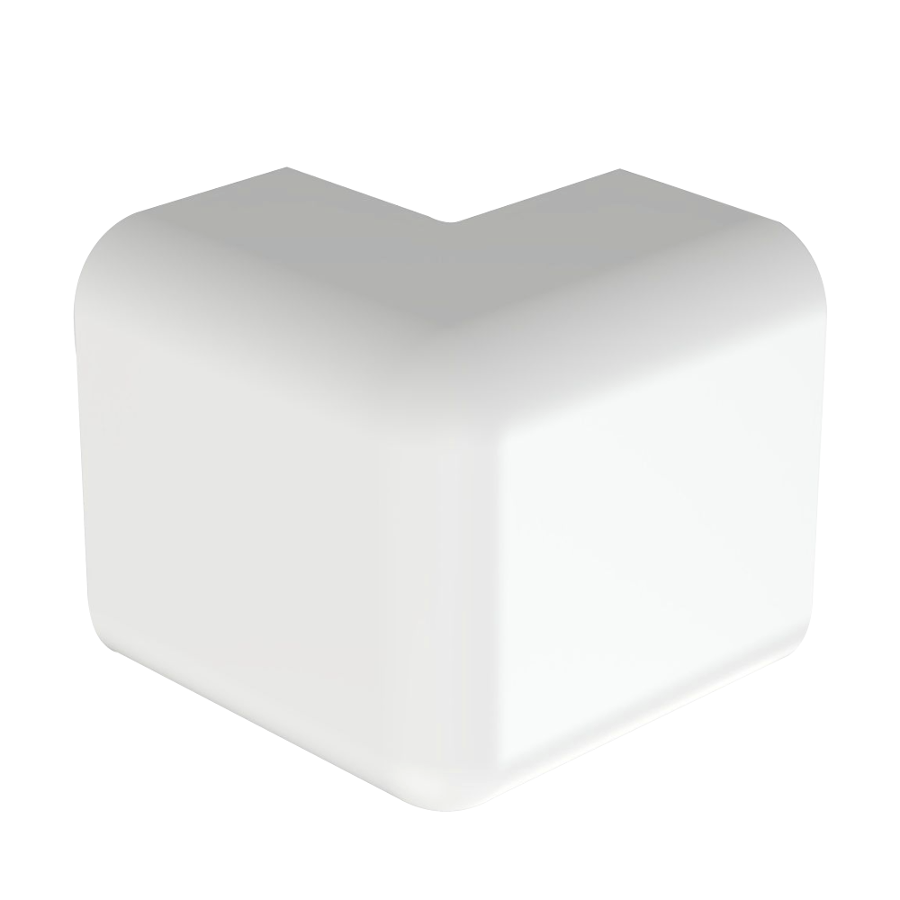 Esquinero exterior, para uso con canaleta LD10, material ABS, Color Blanco - Image 2