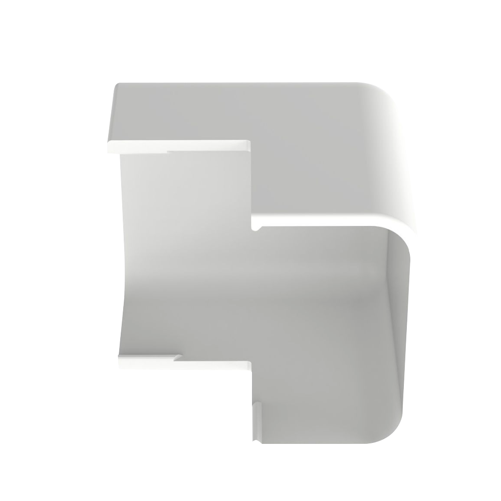 Esquinero exterior, para uso con canaleta LD10, material ABS, Color Blanco - Image 4
