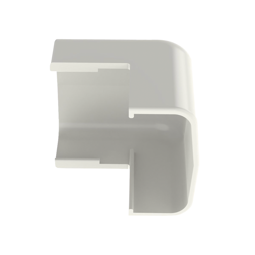 Esquinero exterior, para uso con canaleta LD5, material ABS, Color Blanco Mate - Image 4