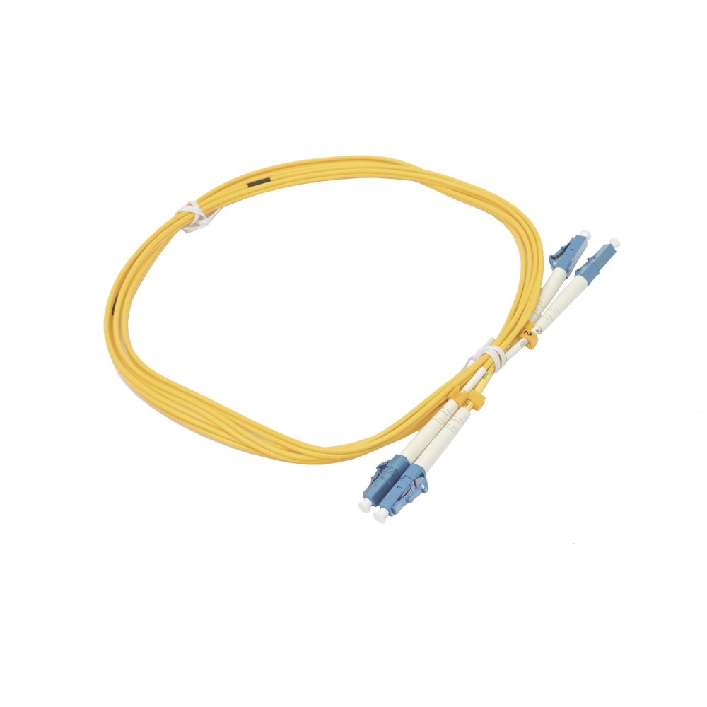 Jumper de Fibra ?ptica Duplex, Monomodo, con Conectores LC/UPC-LC/UPC, 2 Metros (6.56 Pies)