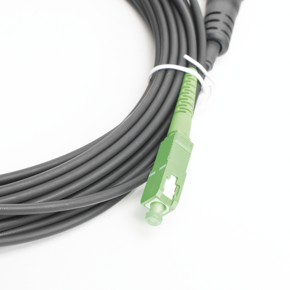 Jumper de Fibra ?ptica, Conector SC/APC - Conexi?n a Caja FDP460, Redondo, 10 Metros (32.81 Pies), Forro 3 mm, G657A2, Negro - Image 4