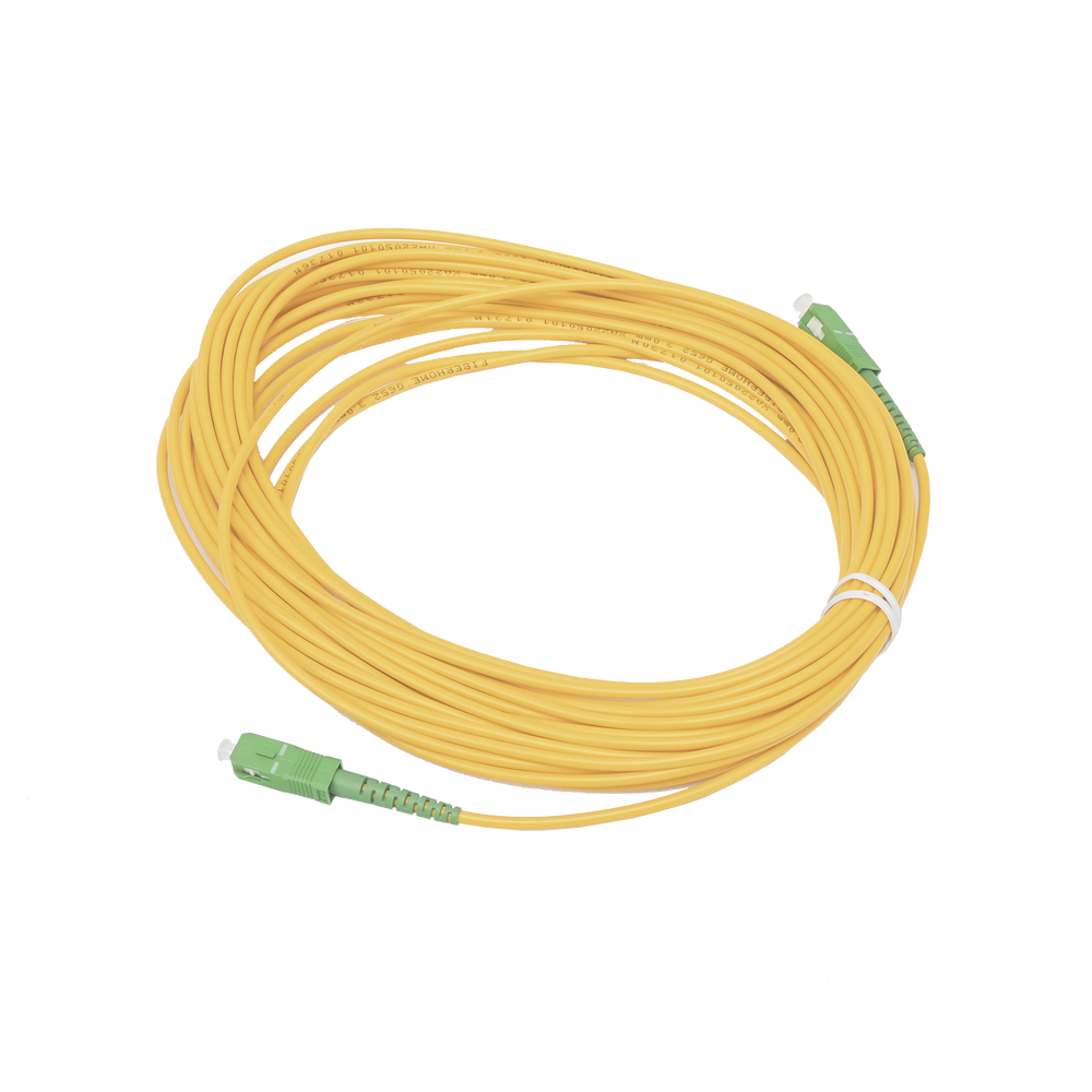 Jumper de Fibra ?ptica Simplex, Monomodo, con Conectores SC/APC-SC/APC, 10 Metros (32.81 Pies)