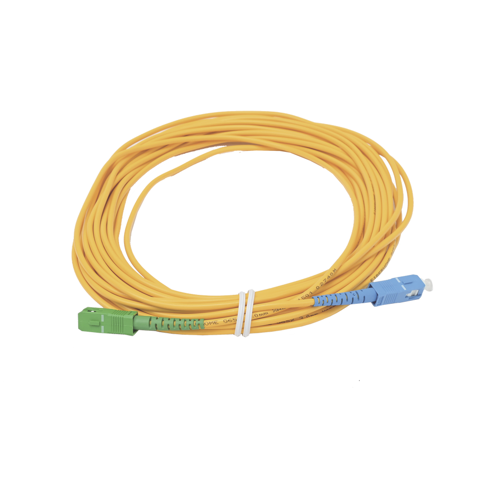 Jumper de Fibra ?ptica Simplex, Monomodo, con Conectores SC/UPC-SC/APC, de 10 Metros (32.81 Pies)