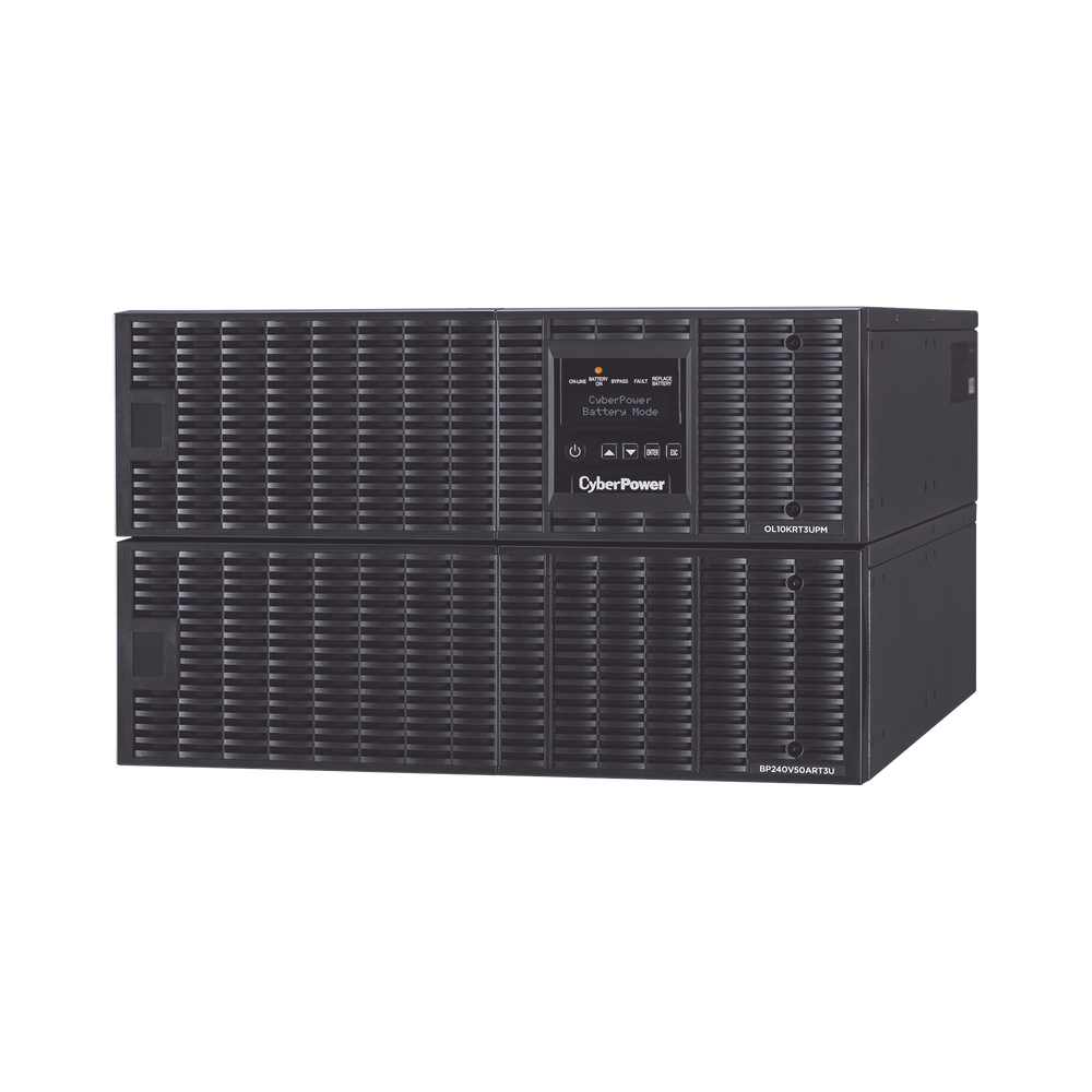 UPS de 10000 VA/9000 W, Online Doble Conversión, 200 - 240 Vac de Entrada, 200 - 240 Vac de Salida, Terminal Hardwired, Onda Senoidal Pura, Torre o Rack de 6 UR, Con 3 Tomas NEMA L6-30R