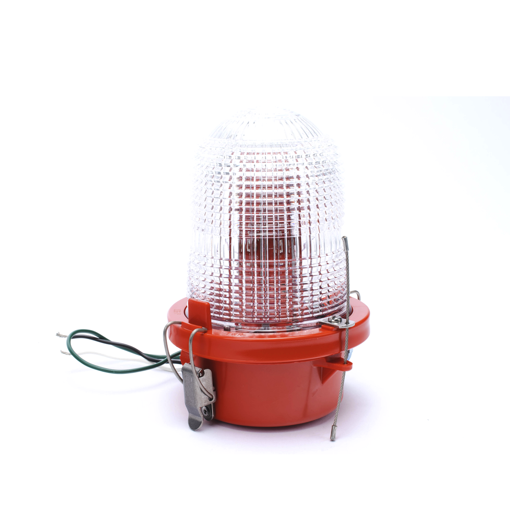 Luz de Obstáculo FAA Tipo L-810 / LED Rojo e Infrarrojo / Intensidad Baja / Consumo 12W / 120-240V AC / Intensidad 32.5 CD / Haz Vertical 10° / Cobertura 360° / Base Valox™ / IP65 - Image 2