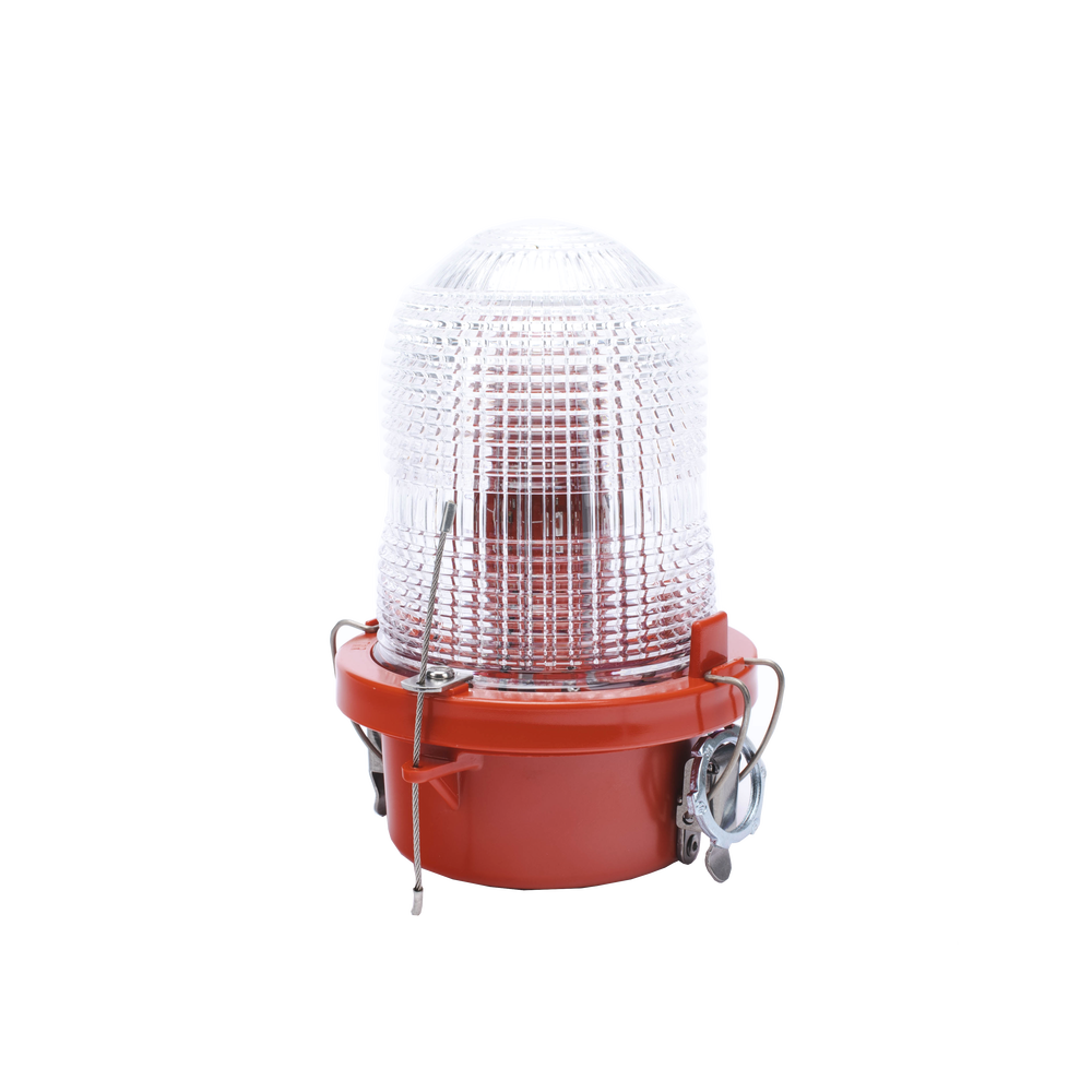 Luz de Obstáculo FAA Tipo L-810 / LED Rojo e Infrarrojo / Intensidad Baja / Consumo 12W / 120-240V AC / Intensidad 32.5 CD / Haz Vertical 10° / Cobertura 360° / Base Valox™ / IP65