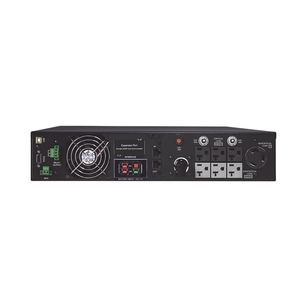 UPS de 3000 VA/2700 W, Online Doble Conversión, Entrada 120 Vca NEMA L5-30P, Onda Senoidal Pura, Torre o Rack de 2 UR, Con 6 Tomas NEMA 5-20R y 1 NEMA L5-30R - Image 2