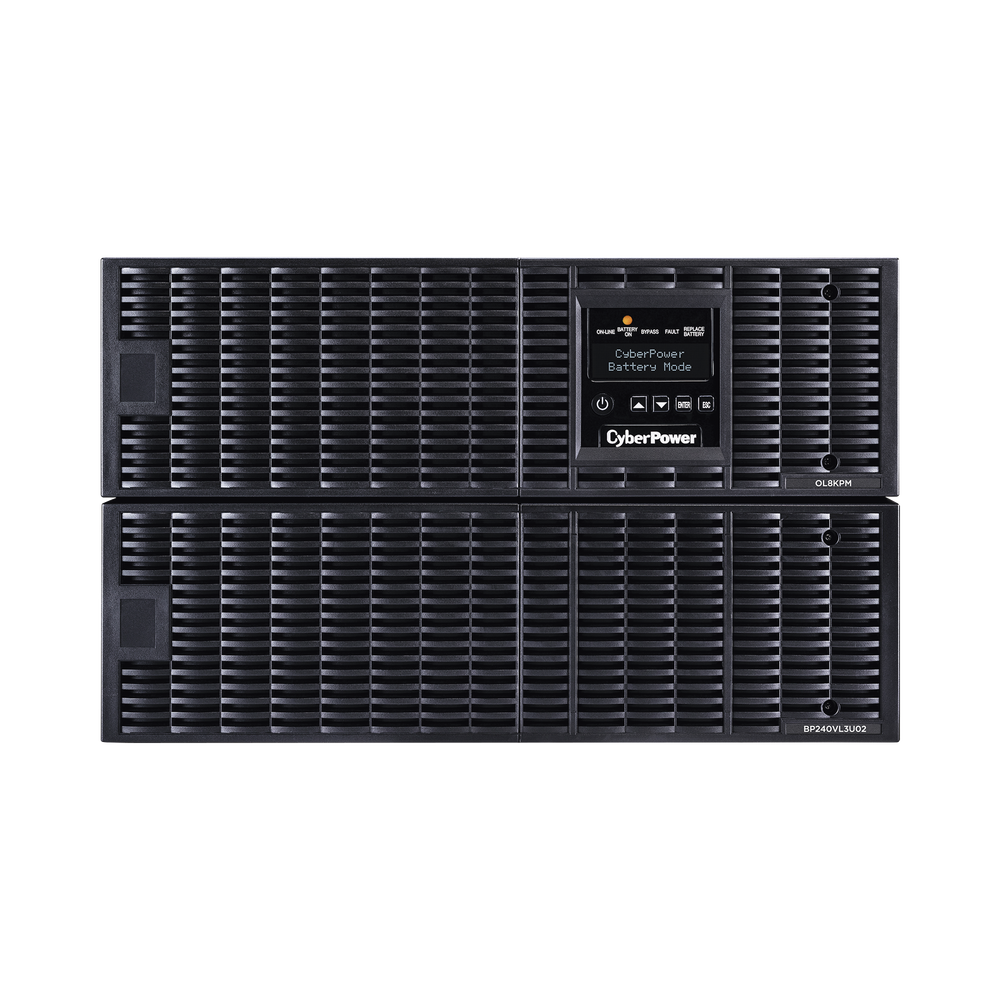 UPS de 8000 VA/ 8000 W, Online Doble Conversión, 200 - 240 Vac de Salida, Terminal Hardwired, Onda Senoidal Pura, Torre o Rack de 6 UR, Con 3 Tomas NEMA L6-30R