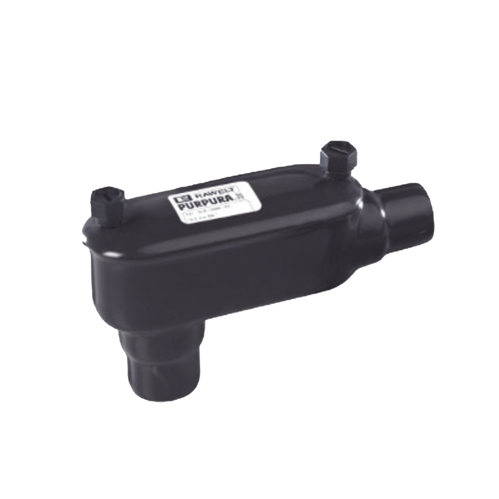 Condulet con Recubrimiento Exterior de PVC e Interior de Uretano P?rpura de 2 1/2 Pulgadas (63.5 mm) Corta (S)