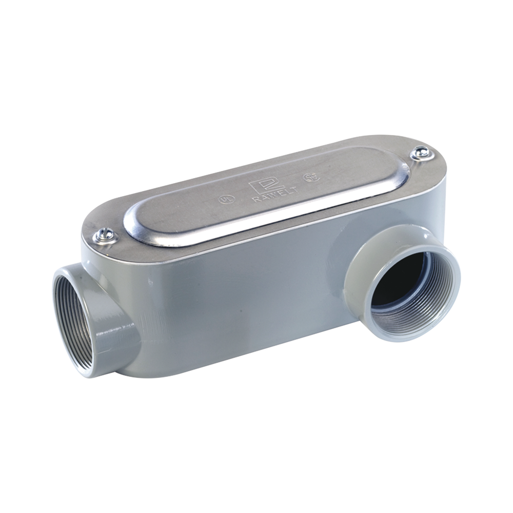 Caja Oval Roscada tipo LL de 3" chica (76.2 mm) / Incluye tapa y tornillos.