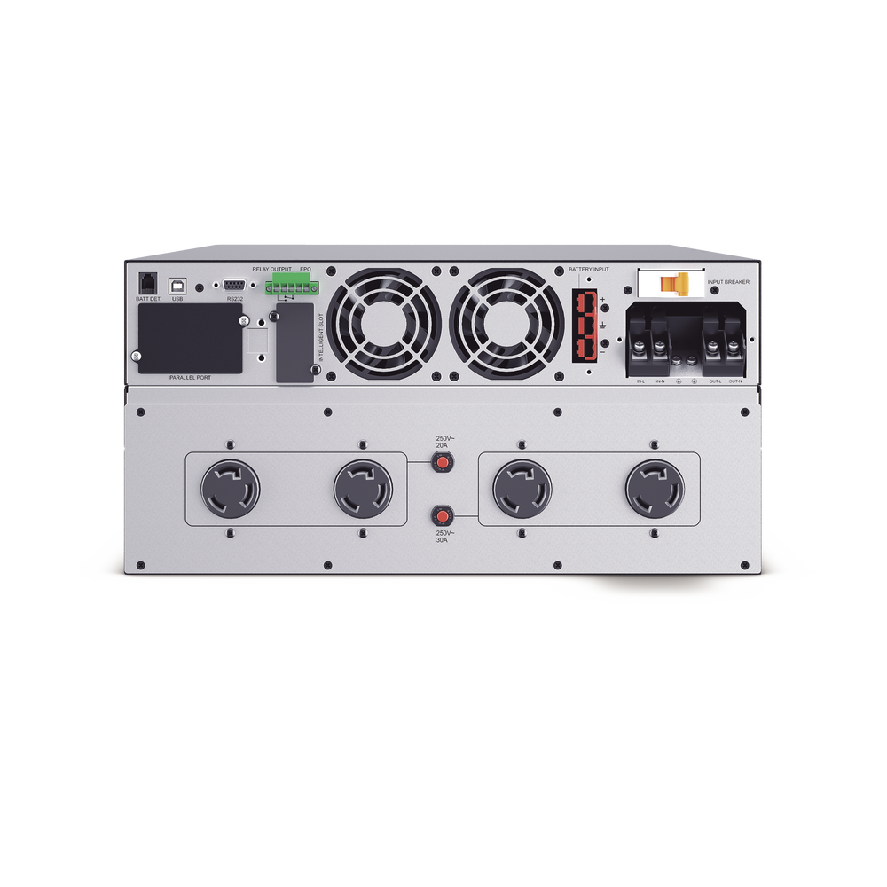 UPS de 10000 VA/10000 W, Online Doble Conversión, 200 - 240 Vac de Entrada, 200 - 240 Vac de Salida, Terminal Hardwired, Onda Senoidal Pura, Torre o Rack de 6 UR, Con 3 Tomas NEMA L6-30R - Image 4