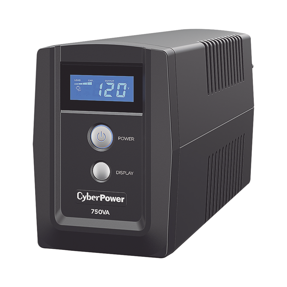 UPS de 750 VA/300 W, Topología Línea Interactiva, Entrada 120 Vca NEMA 5-15P, y 6 Salidas NEMA 5-15R, Con Regulador de Voltaje (AVR)