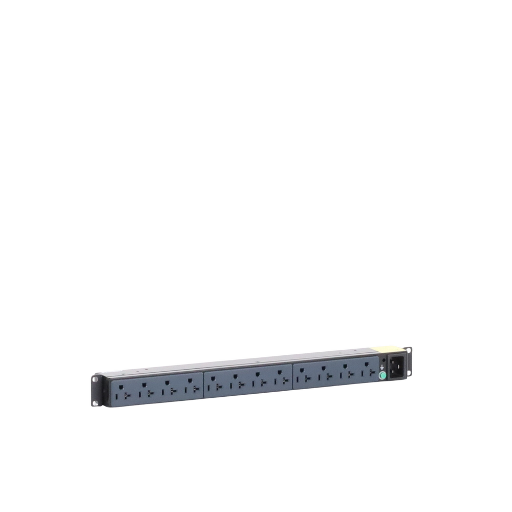 PDU Básico para Distribución de Energía, Enchufe de Entrada NEMA 5-20P, Con 12 Contactos NEMA 5-20R, Instalación Horizontal de 19in, 1UR, 20 Amp, 120 Vca - Image 3