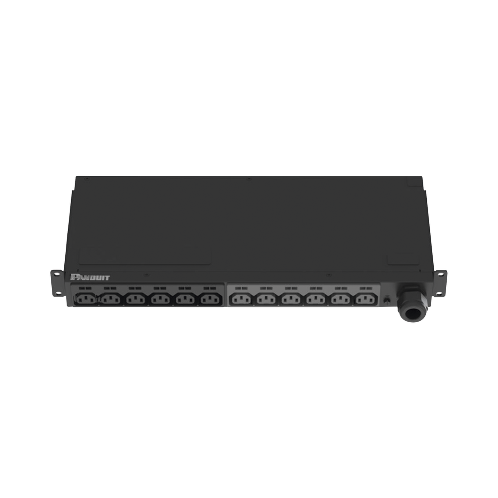 PDU Básico para Distribución de Energía, Enchufe de Entrada NEMA L6-30P, Con 12 Contactos C13, Instalación Horizontal de 19in, 1UR, 30 Amp, 208 Vca