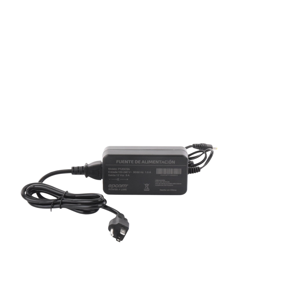 Fuente de poder con Cables de Extensión para Mayor Alcance 12 Vcc / 5 Amperes / Profesional / 0.5 metros a la toma de alimentación / 0.5 metros a la conexión del dispositivo - Image 3