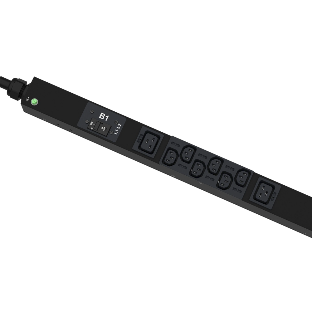 PDU Monitoreable (MI) para Distribución de Energía, Enchufe de Entrada NEMA L21-30P, Con 18 Salidas C13 y 6 C19, de Instalación Vertical, 208 Vca, 30 Amp - Image 3