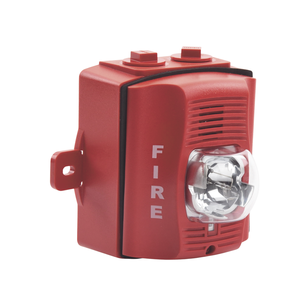 Sirena Estrobo Para Exterior De Dos Hilos Color Rojo Montaje Pared - Image 4