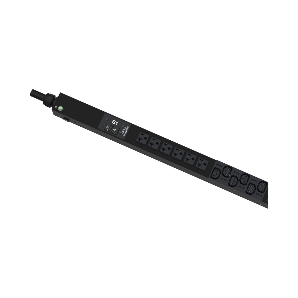 PDU G6 Monitoreable (MI) para Distribución de Energía, Enchufe de Entrada NEMA L21-30P, Con 18 Salidas C13, 6 x C19, y 6 x 5-20R, de Instalación Vertical, 208 Vca, 30 Amp - Image 4