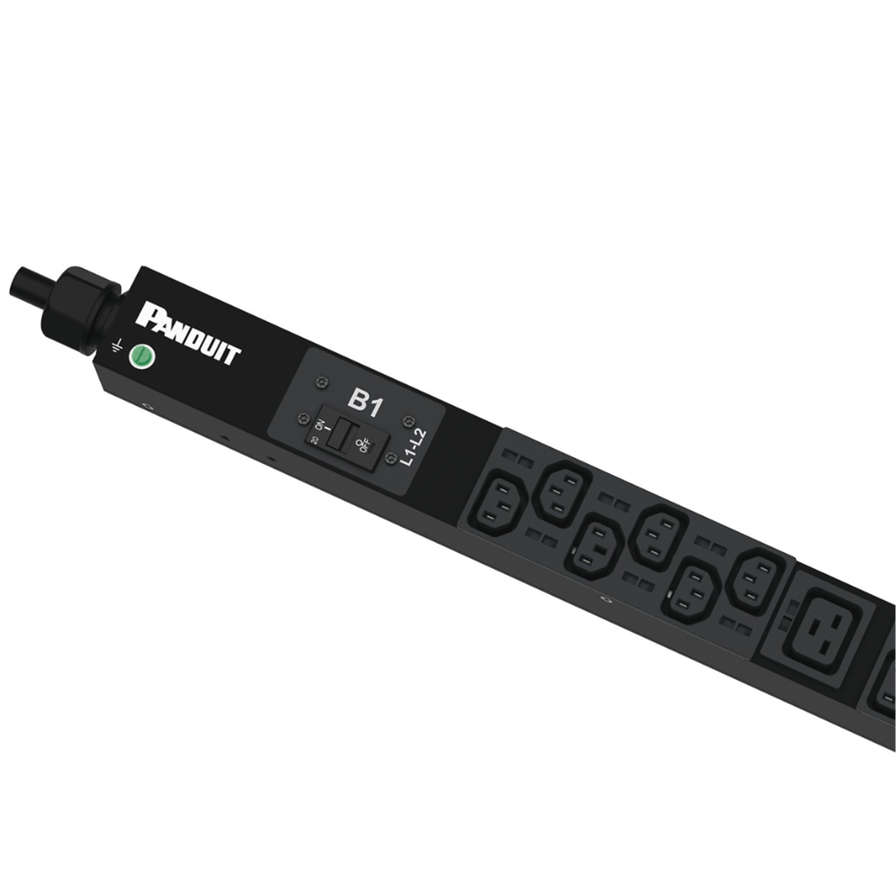 PDU Básico para Distribución de Energía, Enchufe de Entrada NEMA L6-30P, Con 36 Contactos C13 y 6 C19, de Instalación Vertical, 30 Amp, 208 Vca - Image 4