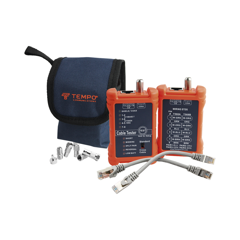 Tester Profesional para Mapeo de Cables de Red/Coaxiales