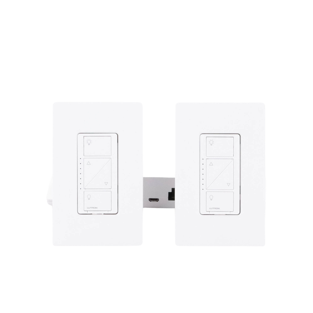 (Caseta Wireless) Kit Hub controlador, 2 atenuadores, 2 controles remotos, 2 base mesa y 2 tapas. - Image 3