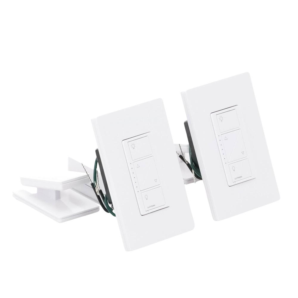 (Caseta Wireless) Kit Hub controlador, 2 atenuadores, 2 controles remotos, 2 base mesa y 2 tapas. - Image 6