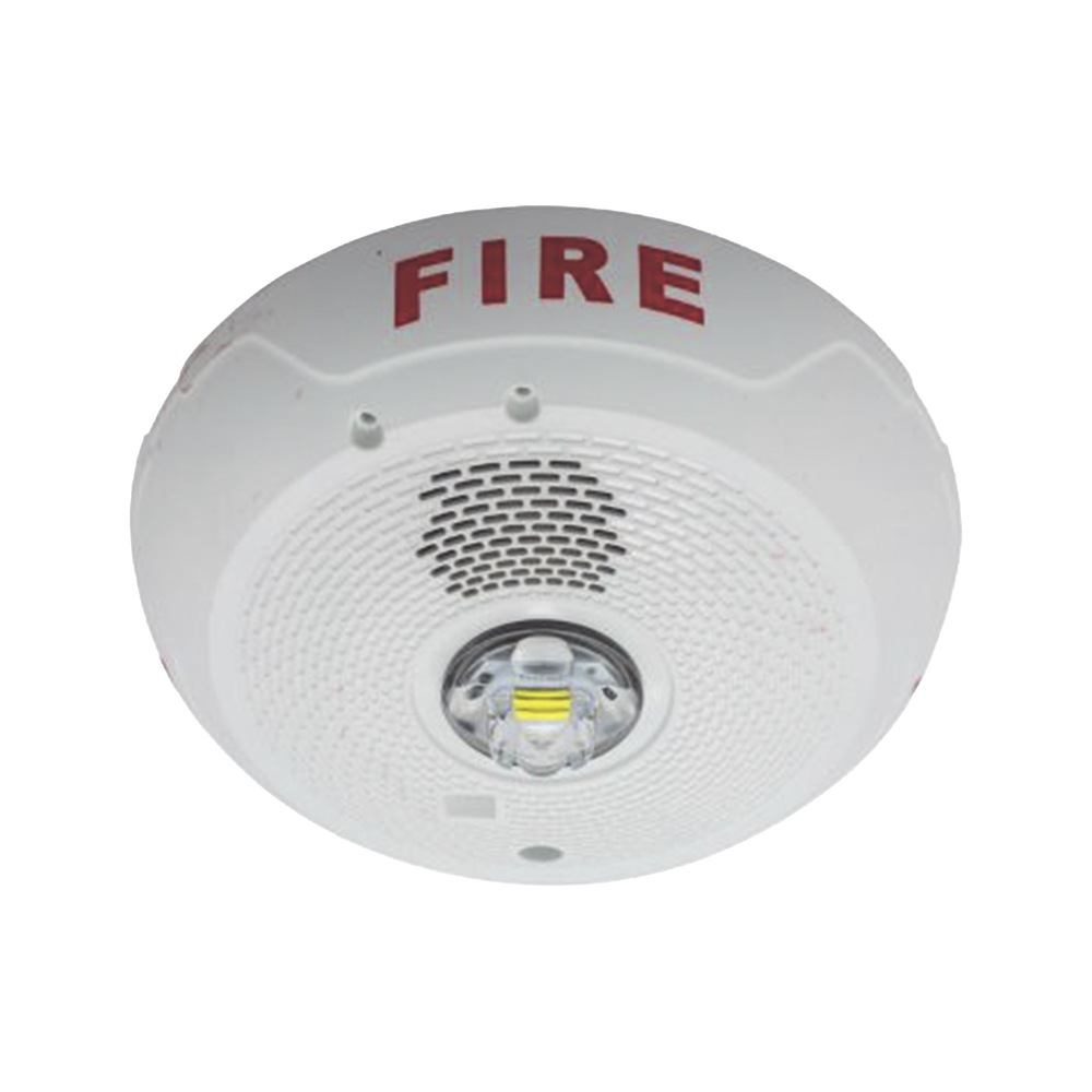 Sirena con Lámpara LED Estroboscópica, Montaje en Techo, Nivel de Candelas Seleccionable, Color blanco , Nuevo Diseño Moderno y Elegante y Menor Consumo de Corriente