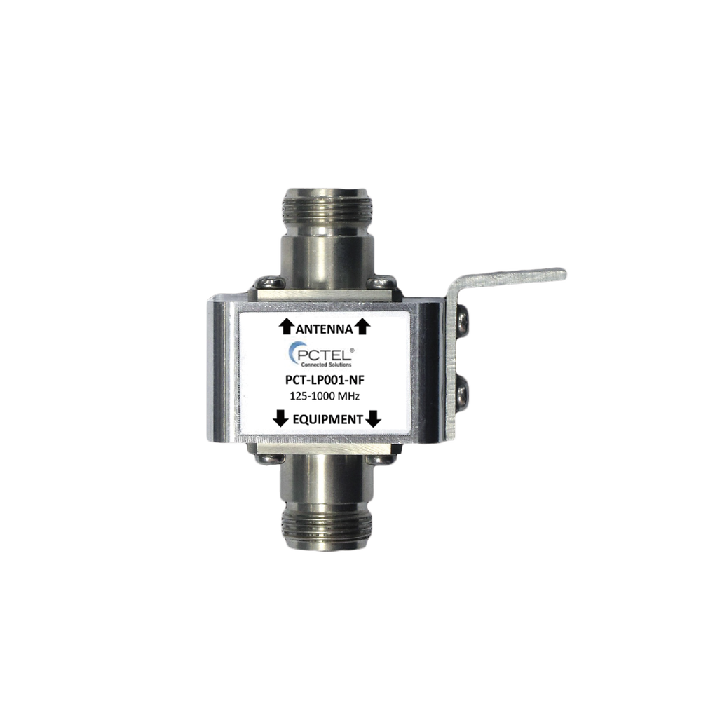 Protector Coaxial con ceja frontal, conectores N hembra