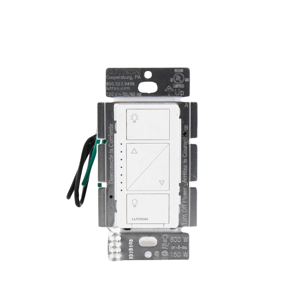 (Caseta Wireless) Atenuador de pared. Aumenta/Disminuye Intensidad de Iluminación. No requiere cable neutro. 150W LED / 600W INC/HAL - Image 2