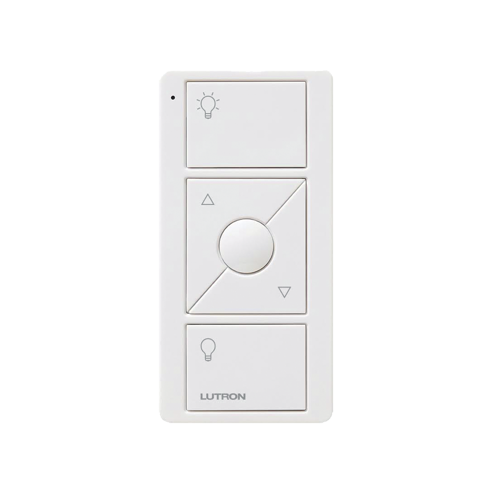 Control remoto PICO 3 botones encender/apagar, atenuador (dimmer) y botón favorito, complemente con un atenuador Caseta, RA2, RadioRa2.