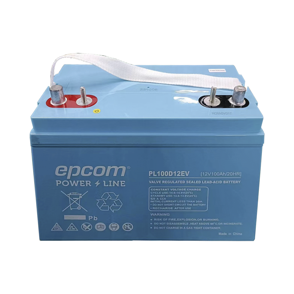 Batería Marina de  Ciclo Profundo 12V@100Ah, AGM-VRLA Terminal F22, 620A CCA/  Lanchas/ Autos Eléctricos /Carritos Golf