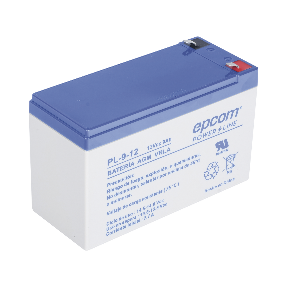 Batería 12 Vcc / 9 Ah / UL / Tecnología AGM-VRLA / Para uso en equipo electrónico Alarmas de intrusión / Incendio/ Control de acceso / Video Vigilancia / Terminales F1 / Cargador recomendado CHR-80. - Image 3