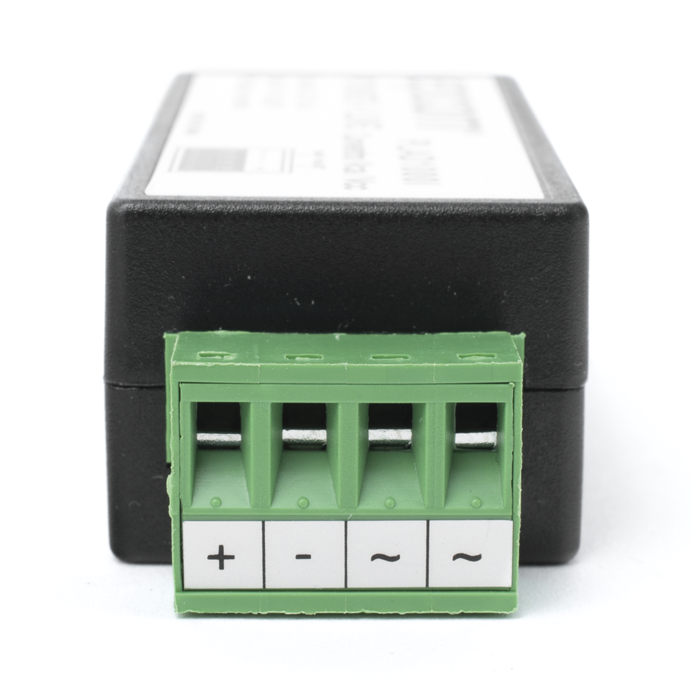 (2 en 1) Convertidor de Energía 24 Vca a 12 Vcc (CA a CD) y Filtro Contra Ruido para Cámaras / Voltaje de Entrada 20~30 Vca / Salida 12Vcc @ 1 A / ENVIO DE ENERGIA A LARGAS DISTANCIAS / Terminales Tipo Tornillo. - Image 2