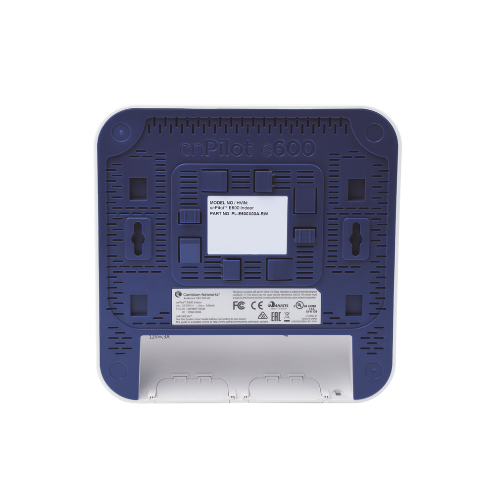 2.13 Gbps / Access Point cnPilote e600 Indoor / Alta cobertura y estable en ambiente saturados usuarios / Doble banda/ MU-MIMO 4X4 / Antena Omnidireccional / 512 Usuarios - Image 3