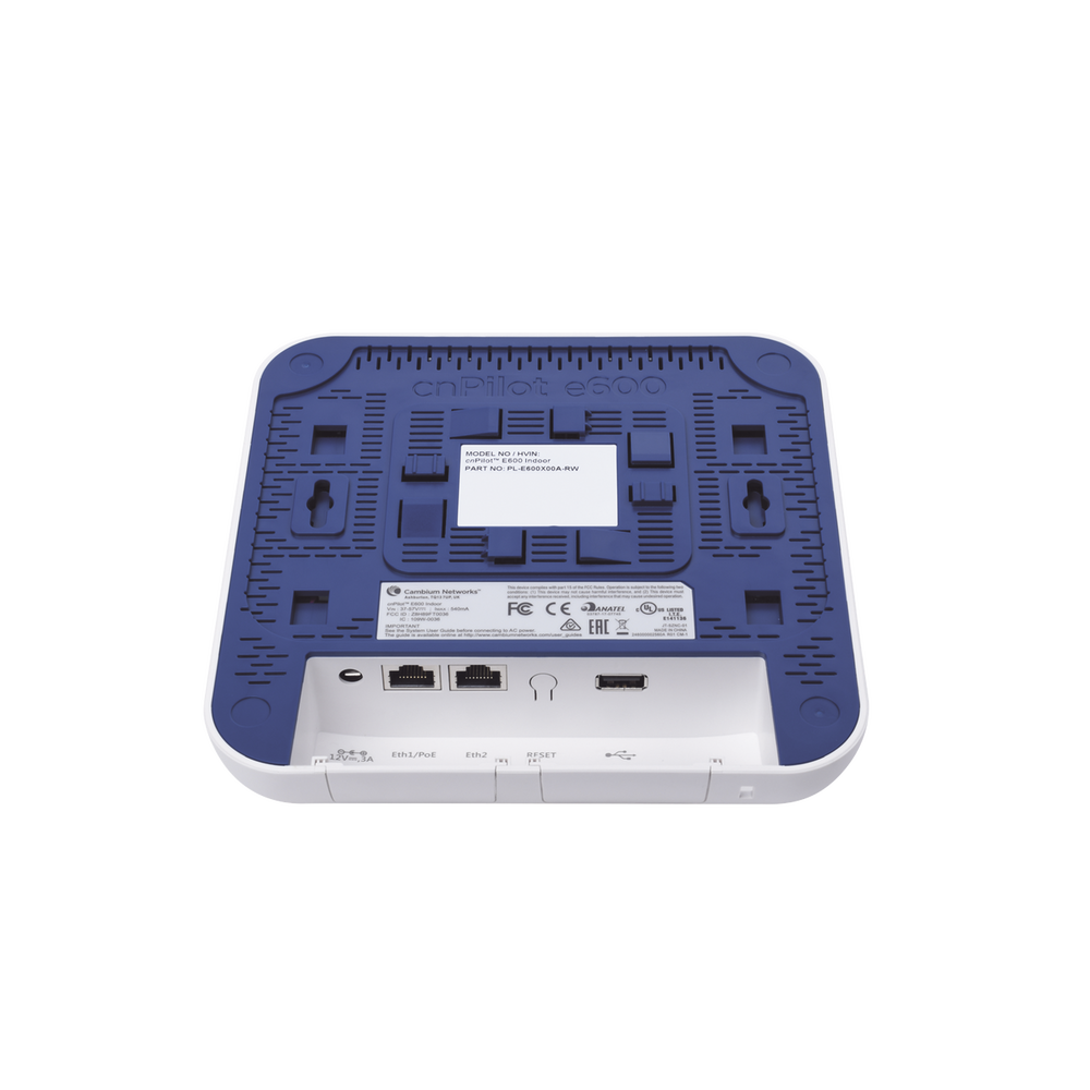 2.13 Gbps / Access Point cnPilote e600 Indoor / Alta cobertura y estable en ambiente saturados usuarios / Doble banda/ MU-MIMO 4X4 / Antena Omnidireccional / 512 Usuarios - Image 4