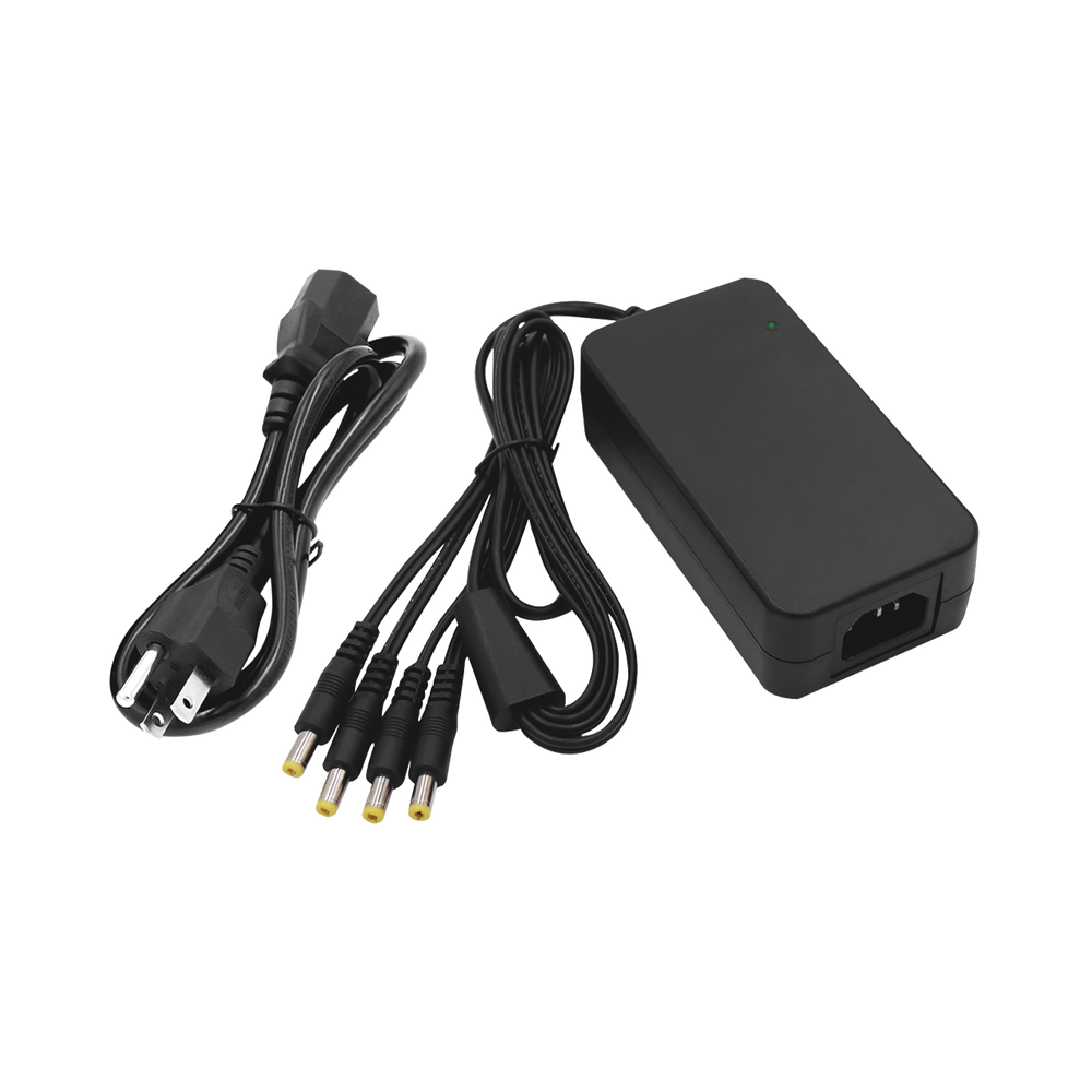 Fuente de Poder de 4 Salidas tipo Jack Macho de 12 Vcc / 5 Amper