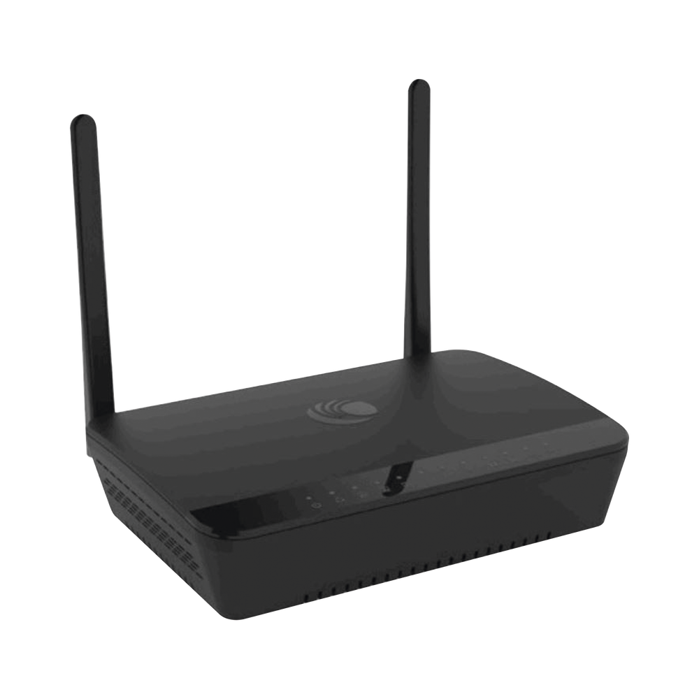 Router residencial cnPilot r195P de alta cobertura, doble banda, 2x puertos ATA, 1x puerto WAN con salida PoE para alimentar suscriptor Cambium