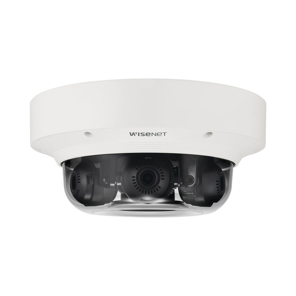 Cámara IP Multisensor 6MP ( 3 Sensores de 2MP) WDR 150 DB, Lente Motorizado 3 - 6 MM / HPOE / IP66 / IK10 / NEMA 4X