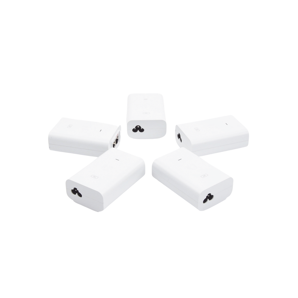 5 Unidades del Adaptador PoE Ubiquiti de 24 VDC, 1.0 A con puerto Gigabit, color blanco - Image 5