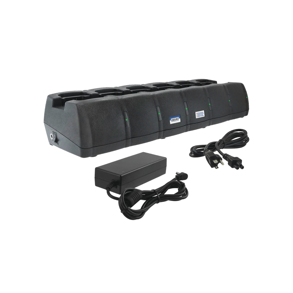 Cargador rápido de 6 cavidades de escritorio para radio ICOM ICM25