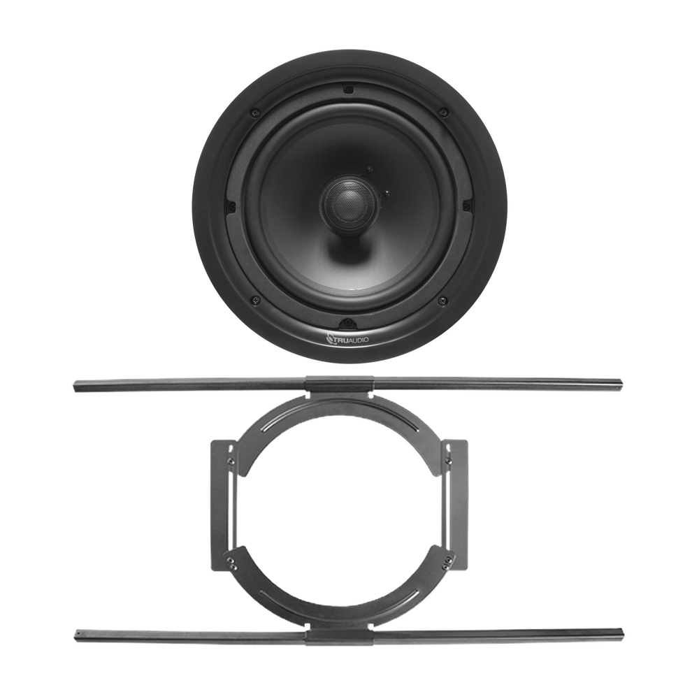 KIT de Bocina de Techo TruAudio de 8in PP8 con Soporte de Acero Rígido para Techos Suspendidos