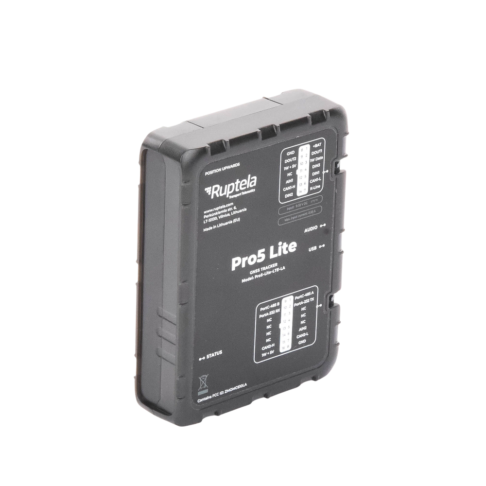 Tracker GPS Pro5 Lite / LTE CAT1 bis (4G), GSM (2G) / Lectura de Datos CAN / Monitoreo de Audio, Temperatura y Combustible / Pequeño con Nano SIM / Conectividad BLE / Protección Avanzada - Image 4