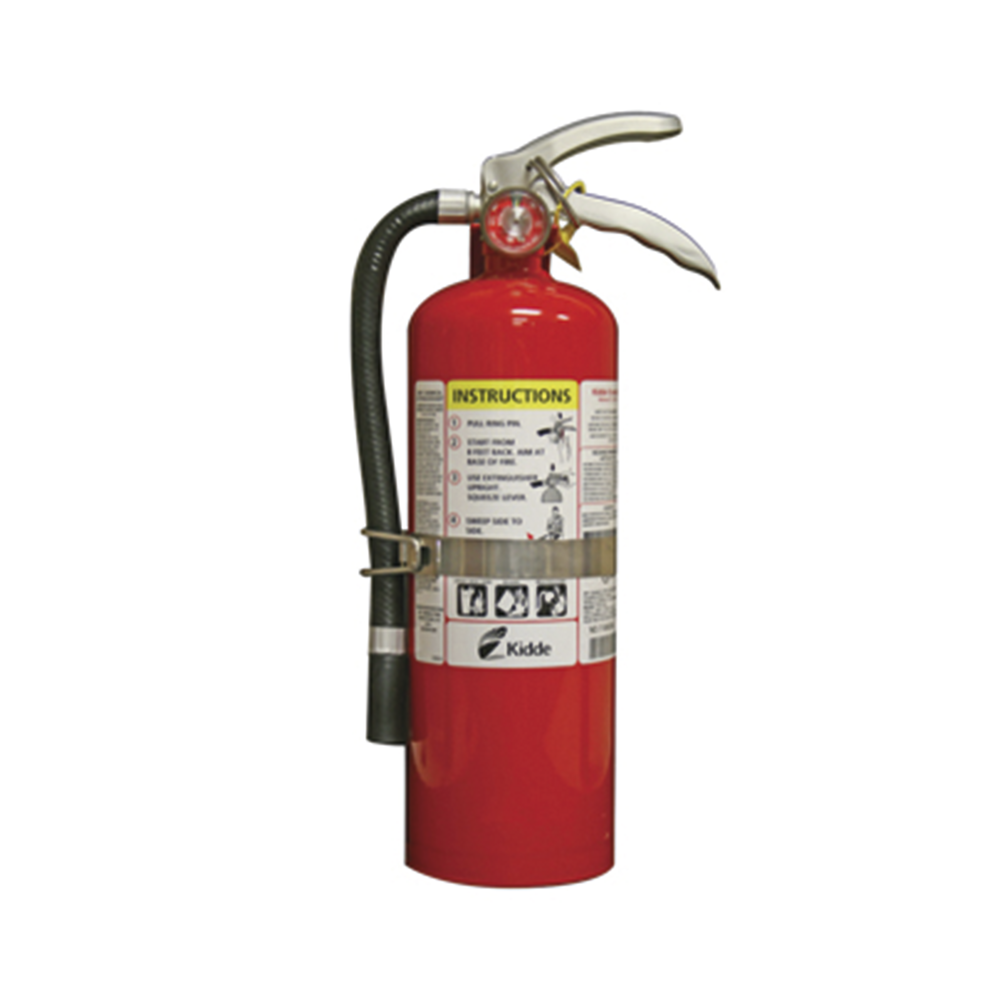 Extintor Desechable de Polvo Químico Seco | Fuegos Clase A, B y C | Talleres y Garaje | Paquete con 6 |Soporte Metálico | 5.5 lb pieza