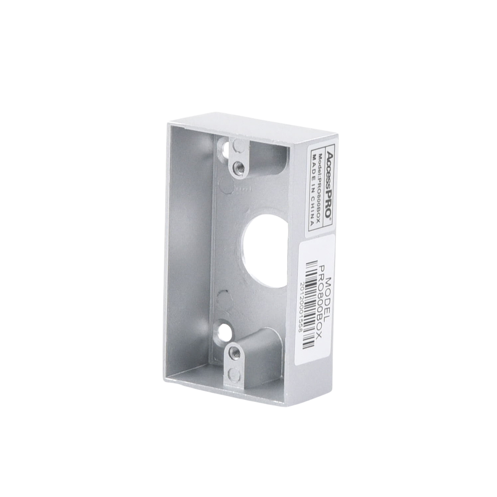 Caja cromada para instalación del botón PRO800B