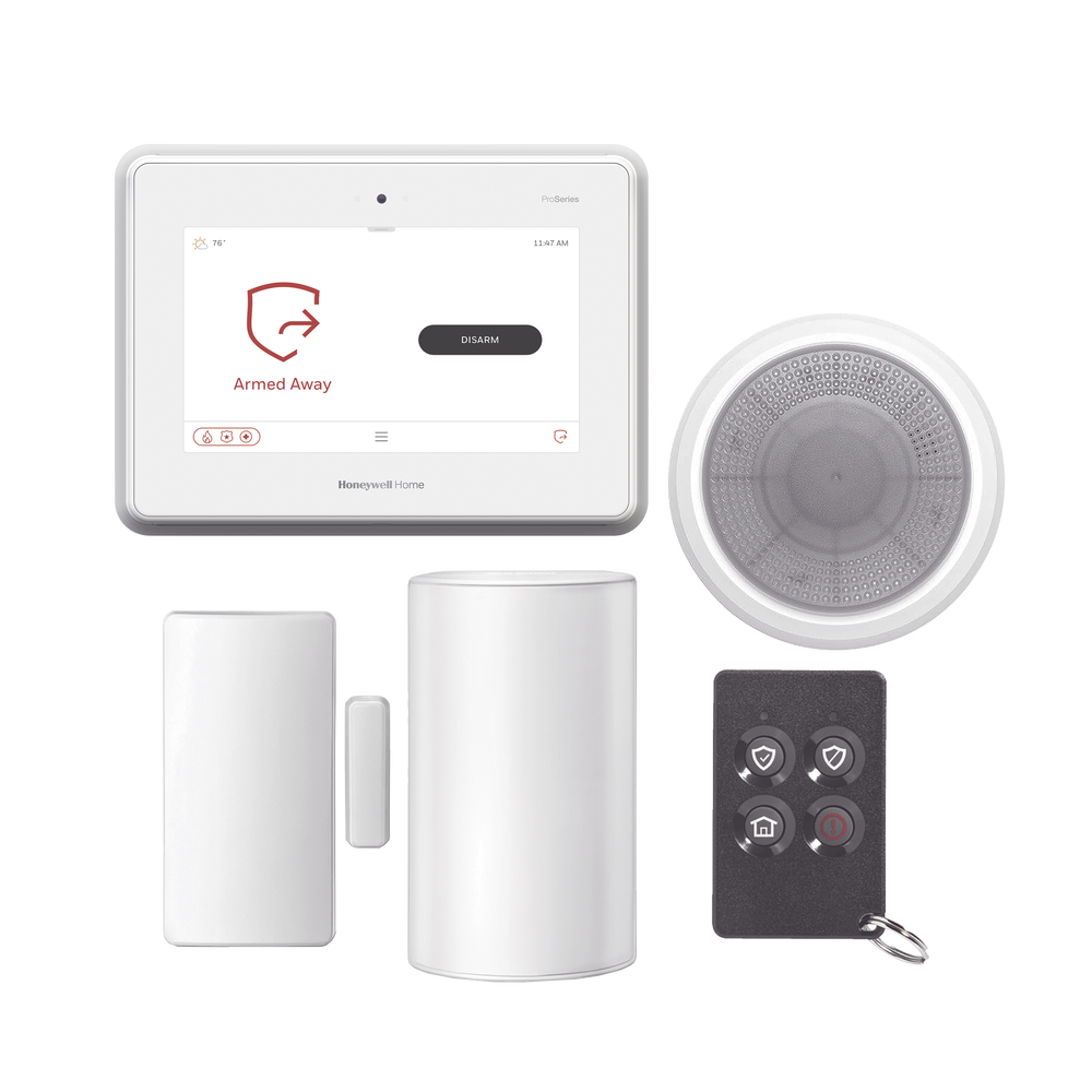 Kit de Panel de Alarma PROA7PLUS con Sirena, Sensor de Movimiento, Contacto Magnetico y Control Remoto