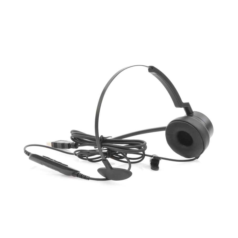 Audífonos USB de Diadema MONO con Audio HD / Micrófono con Cancelación de Ruido / Calidad para uso en Oficina - Image 3