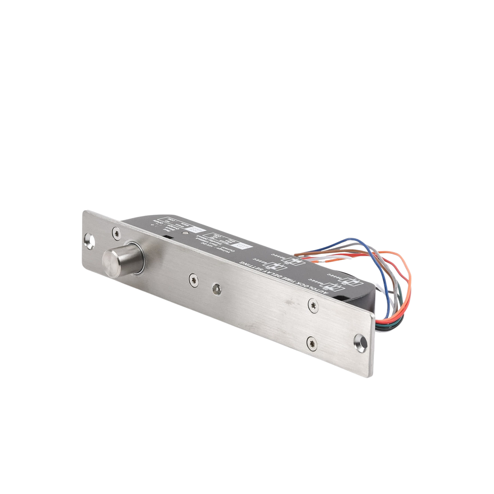 Cerradura de Perno 2000 kg de Sujeción / Cerrada en Caso de Falla (Fail Secure) /Temporizador y Sensor de Puerta