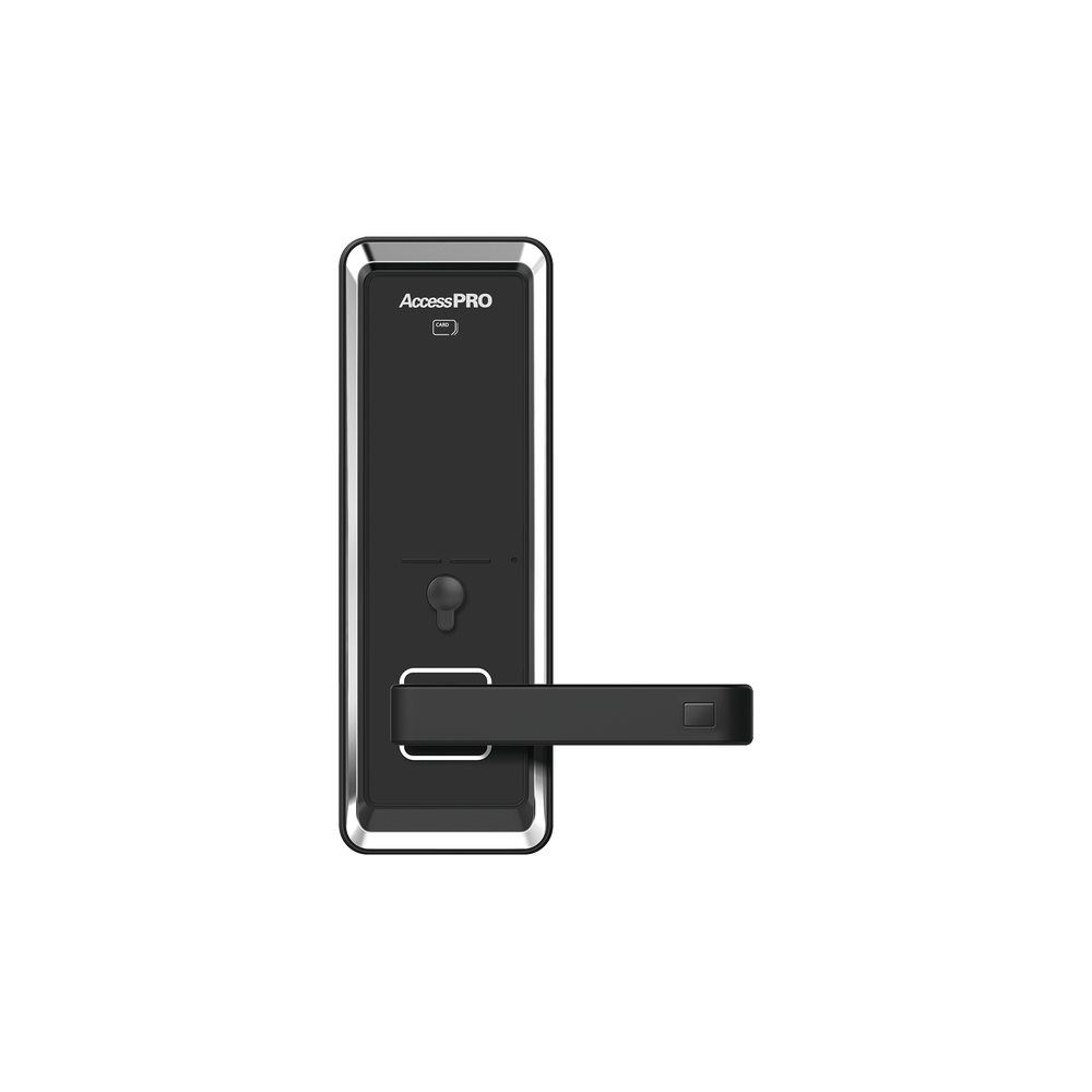 Cerradura inteligente con teclado Touch Screen, Apertura con tarjeta Mifare /Contraseña y Llave de emergencia de diseño compacto para puertas de perilla simple - Image 4